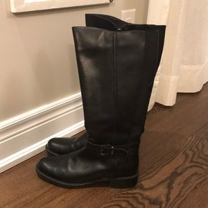 Blondo Wide Calf Leather Riding Boots